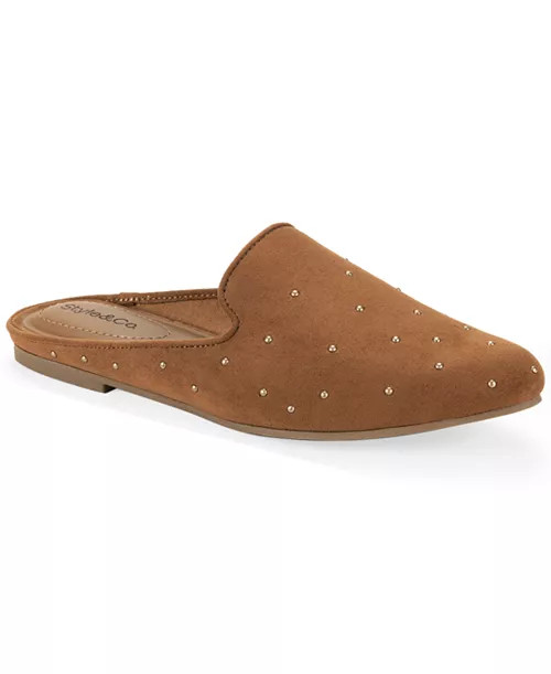 Women's Nellyy Almond Toe Mule Flats | Macy's