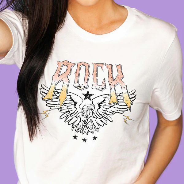 Rock Eagle Tee | Limeberry Designs