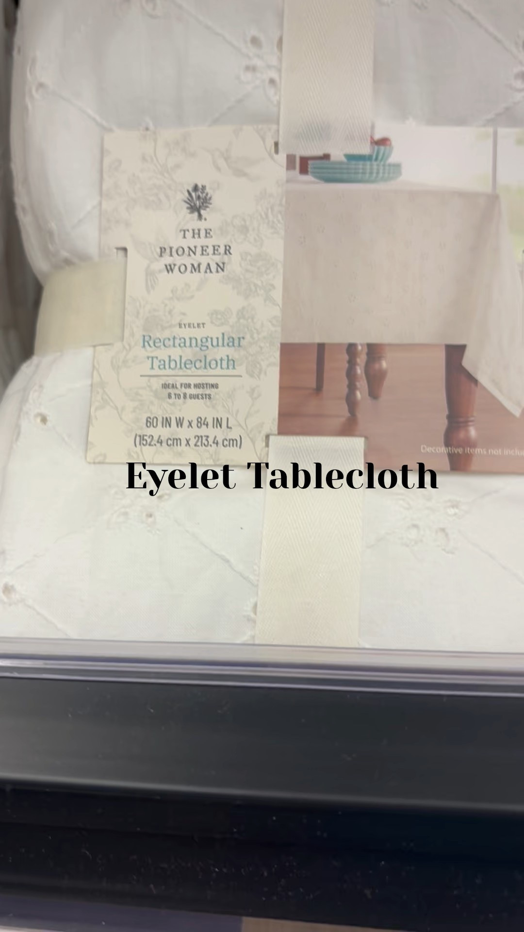 This eyelet style tablecloth is sweet and charming. It adds a sense of nostalgia to any occasion. Less than $17!

#LTKFindsUnder50 #LTKHome