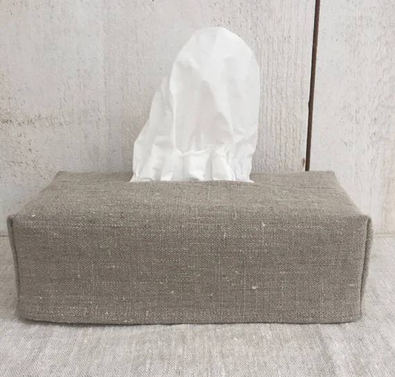 Linen Tissue Box Cover | Etsy Canada | Etsy (CAD)