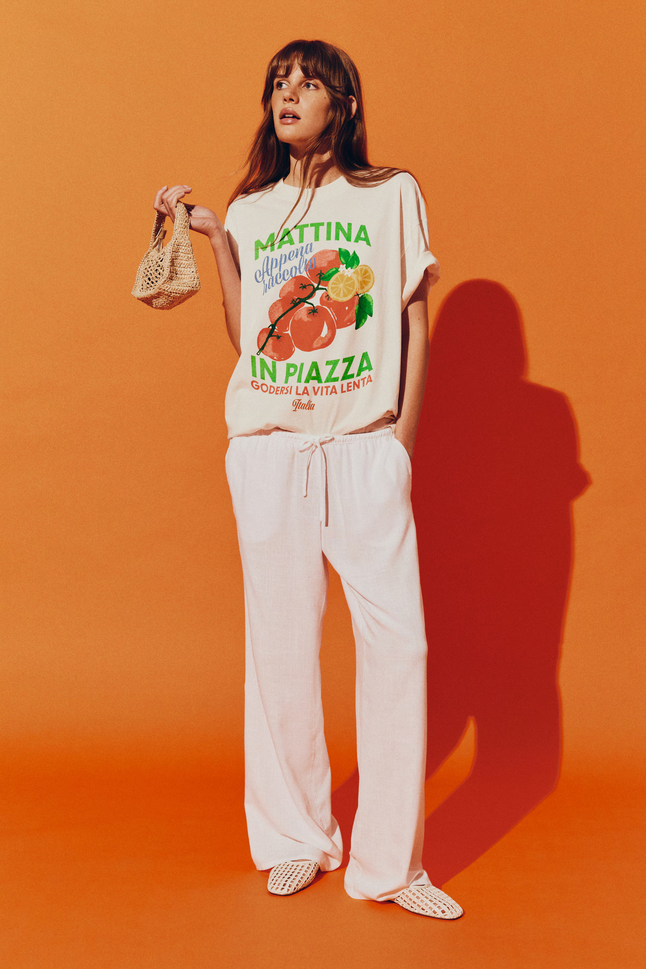 Oversized T-shirt met motief | H&M (DE, AT, CH, NL, FI)