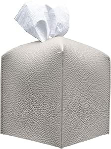 Carrotez Tissue Box Cover, [Refined] Modern PU Leather Square Tissue Box Holder - Decorative Hold... | Amazon (US)