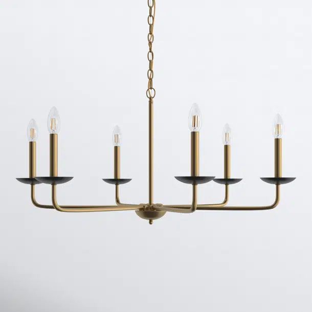 Baltray 6 Light Metal Dimmable Chandelier | Wayfair North America