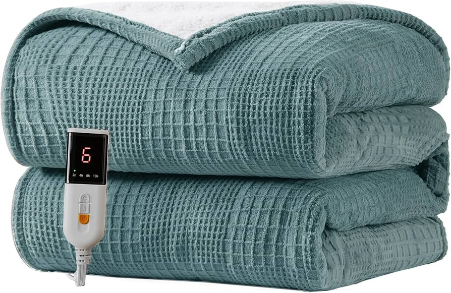 Heated Blanket Electric Blanket Throw 50''X60''-Heating Throw with 9 Heat Settings-2-10 Hours Aut... | Amazon (US)