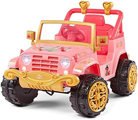 Kid Trax Disney Princess Heart of Gold 4x4 Kids Electric Ride On Toy, 6 Volt, Kids 3-5 Years Old,... | Amazon (US)