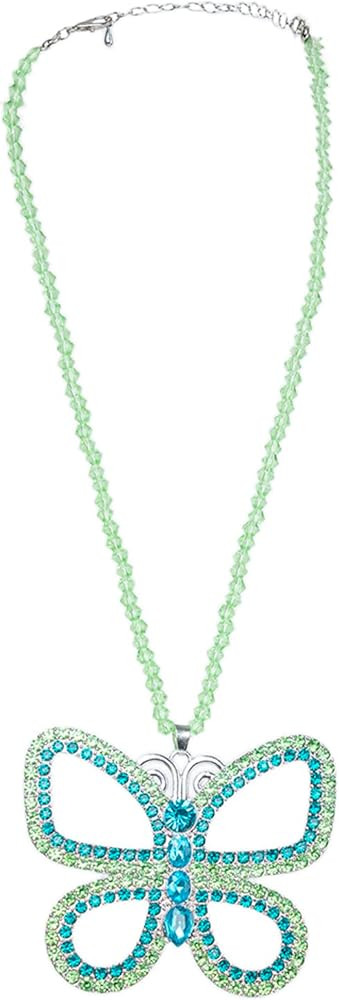 Large Necklace Big Butterfly Choker Sparkling Green Butterfly Pendant for Women, Halloween Christ... | Amazon (CA)