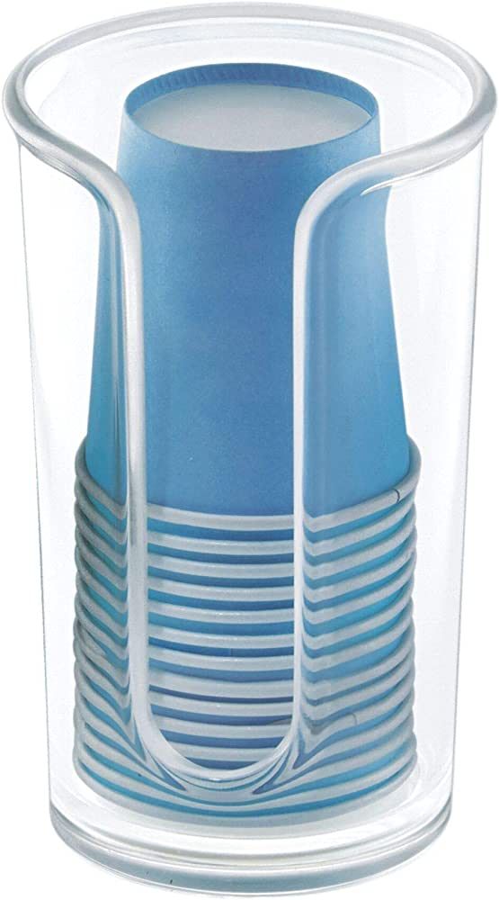 iDesign Paper & Plastic Disposable Cup Dispenser for Bathroom Countertops, The Clarity Collection... | Amazon (US)