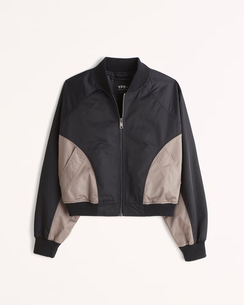 YPB Satin Bomber Jacket | Abercrombie & Fitch (US)