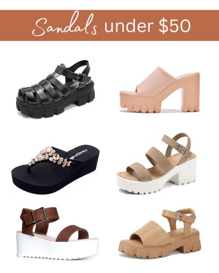 Sandals, platform sandals, sandals under $50 

#LTKFindsUnder50 #LTKShoeCrush #LTKSeasonal