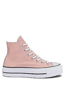 Converse Chuck Taylor All Star Lift Canvas Platform Sneaker in Pink Clay, Black, & White from Rev... | Revolve Clothing (Global)