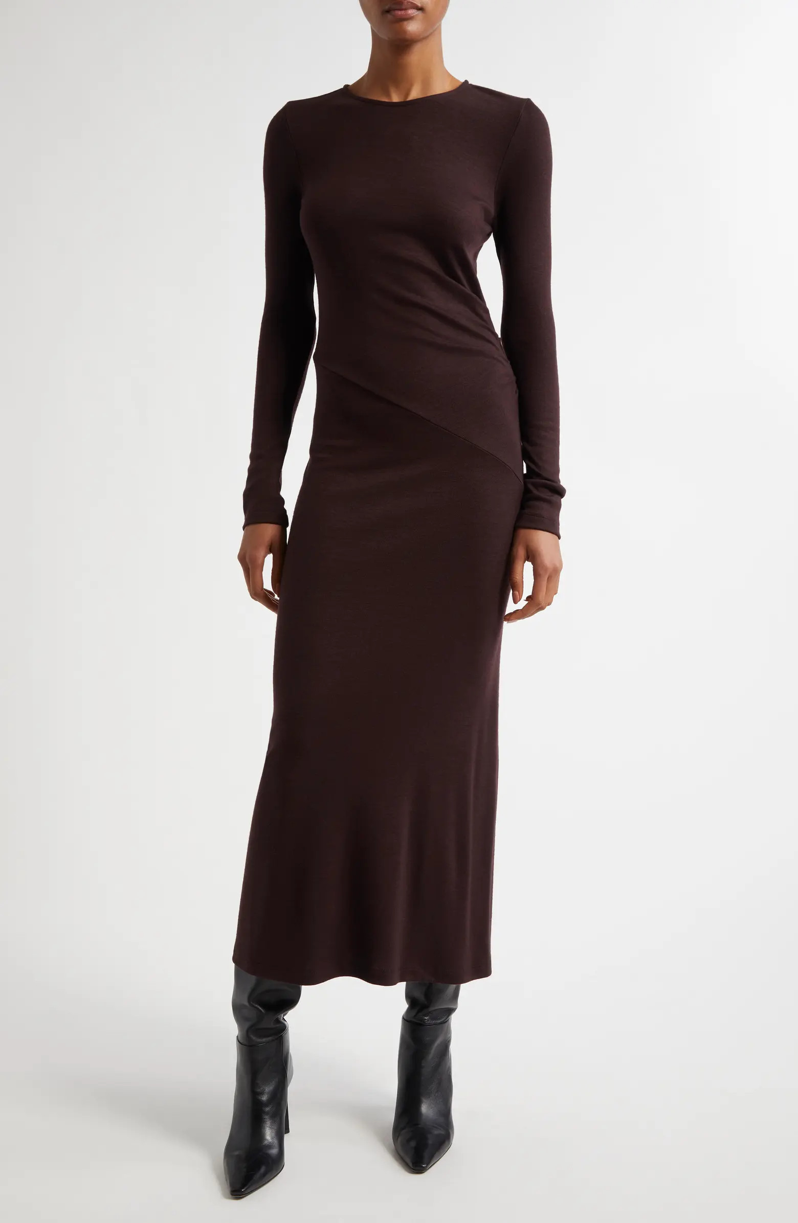 Sloane Long Sleeve Wool Body-Con Dress | Nordstrom