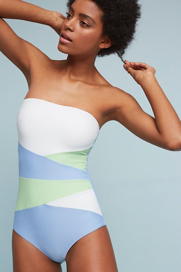 Colorblock Convertible One-Piece Swimsuit | Anthropologie (US)
