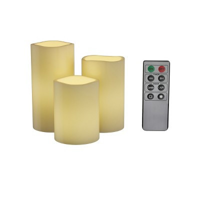 Flameless LED Candles – 6-Piece Remote Controlled Flameless Candle Set for Home, Wedding, Bridal Shower, and Christmas decor by Lavish Home | Target
