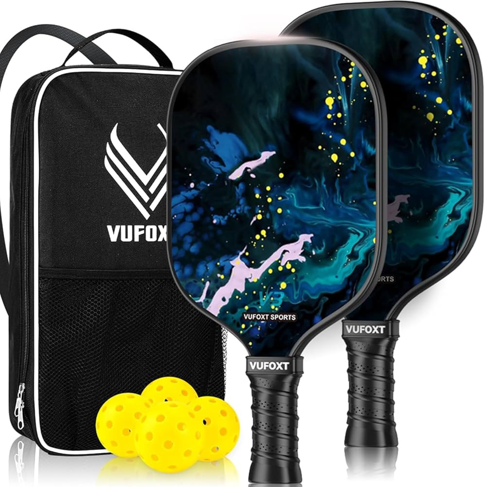 Pickleball Paddles Set of 2, USAPA Approved 99.99% Carbon Fiber Surface Pickleball Sets PP Honeyc... | Amazon (US)