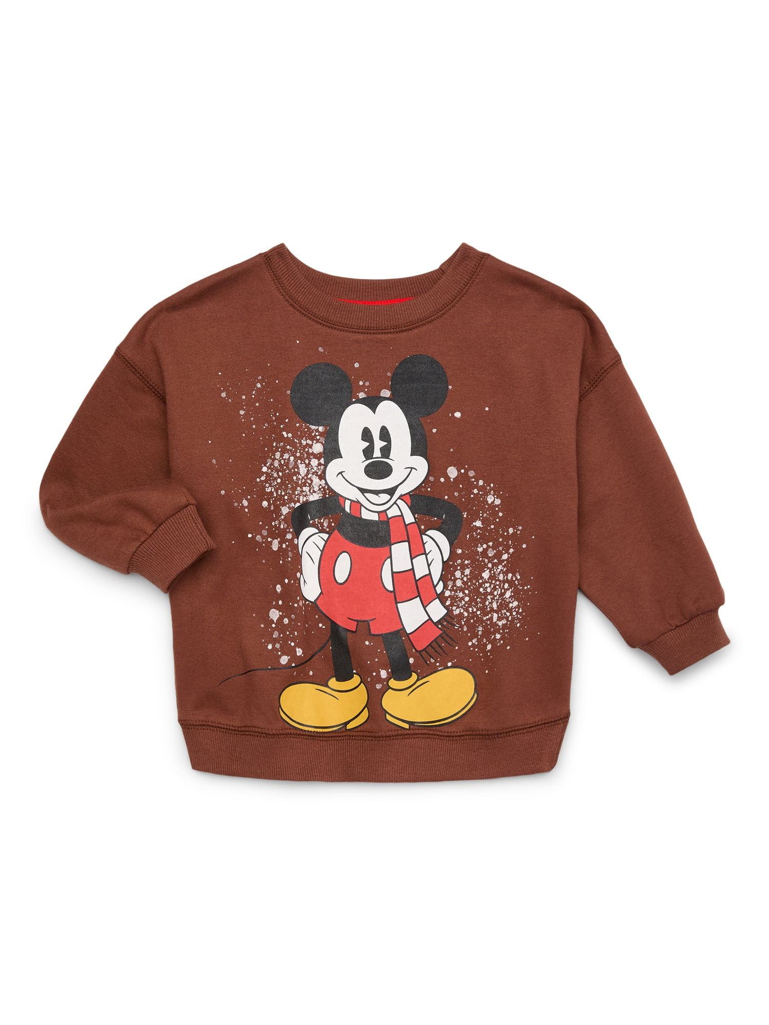 Mickey Mouse Toddler Boys Holiday Graphic Crewneck, Sizes 12M-5T | Walmart (US)