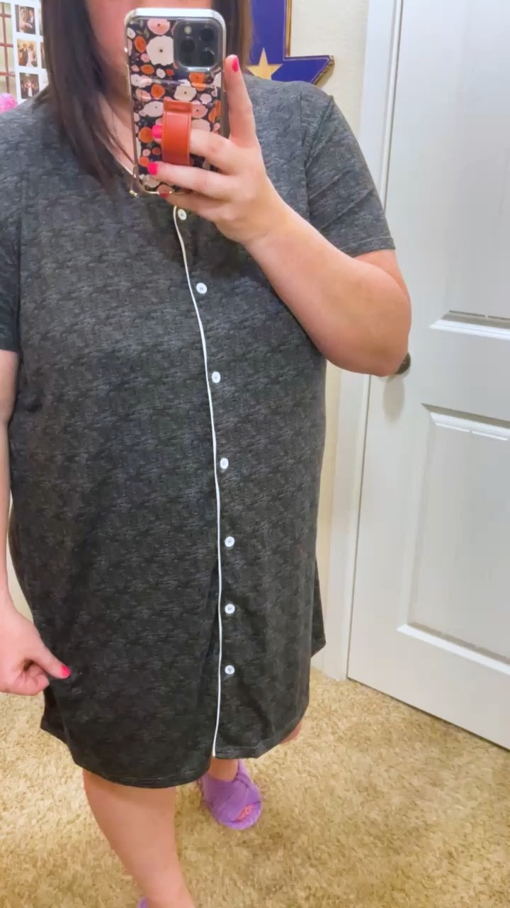 There’s something about a classic nightgown that never goes out of style. 🖤 This button-front sleep shirt is soft, lightweight, and incredibly comfortable for sleeping or lounging around the house. If you love easy, fuss-free sleepwear, this one deserves a spot in your pajama drawer.


#LTKStyle #LTKCurves #LTKPlusSize #LTKHome #Nightgown #Sleepwear #Pajamas #Loungewear #ComfortableFashion #CozyStyle #MomLife #AmazonFashion #BedtimeEssentials #CozyHome #SleepInStyle 

 #LTKdayinmylife #LTKmomlife #LTKPlusSize