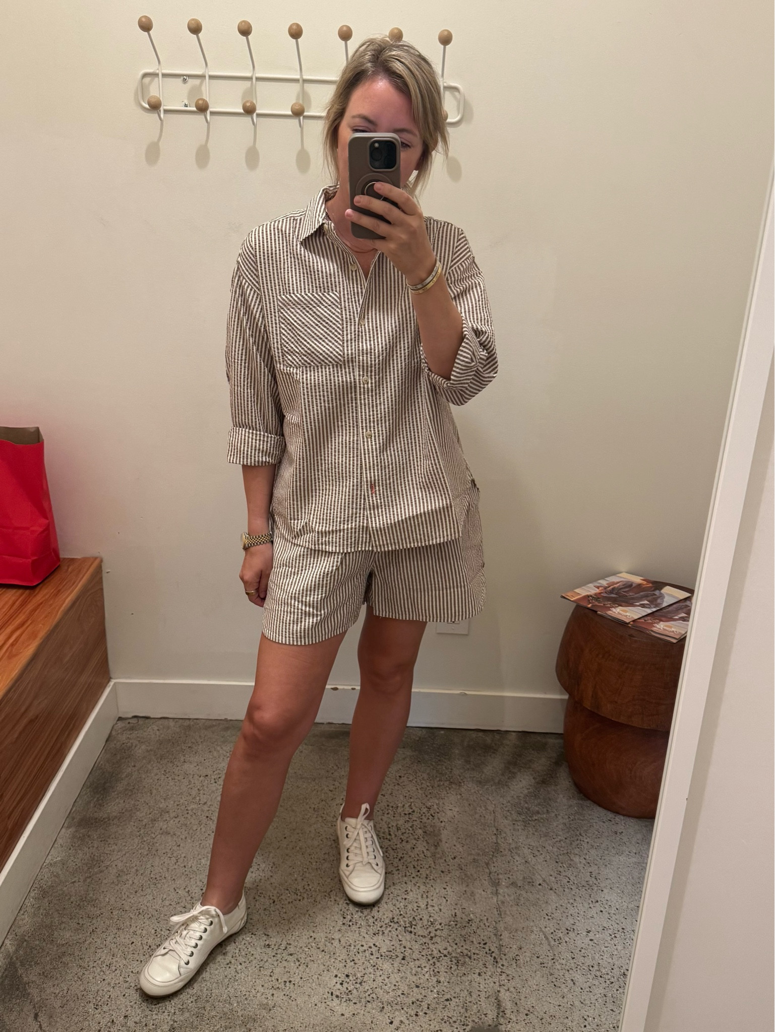 New favorite summer set that won’t become a wrinkly mess like linen does. Size down - wearing medium shorts and an XS shirt 

#LTKootd