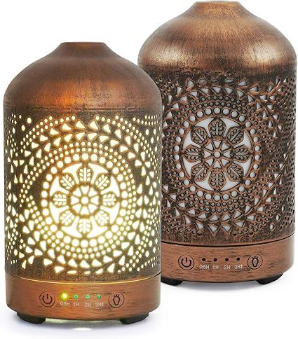 Earnest Living Essential Oil Diffuser Owl Diffuser 100 ml Timers Night Lights and Auto Off Functi... | Amazon (US)