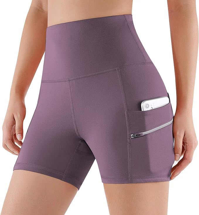 ODODOS Women's Out Pockets High Waisted Workout Shorts, Yoga Athletic Cycling Hiking Sports Short... | Amazon (US)