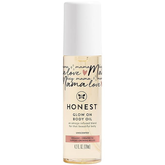 The Honest Company Mama Glow On Body + Belly Oil, 4.2 fl oz (Pack of 1) | Organic, Plant-Based | Amazon (US)