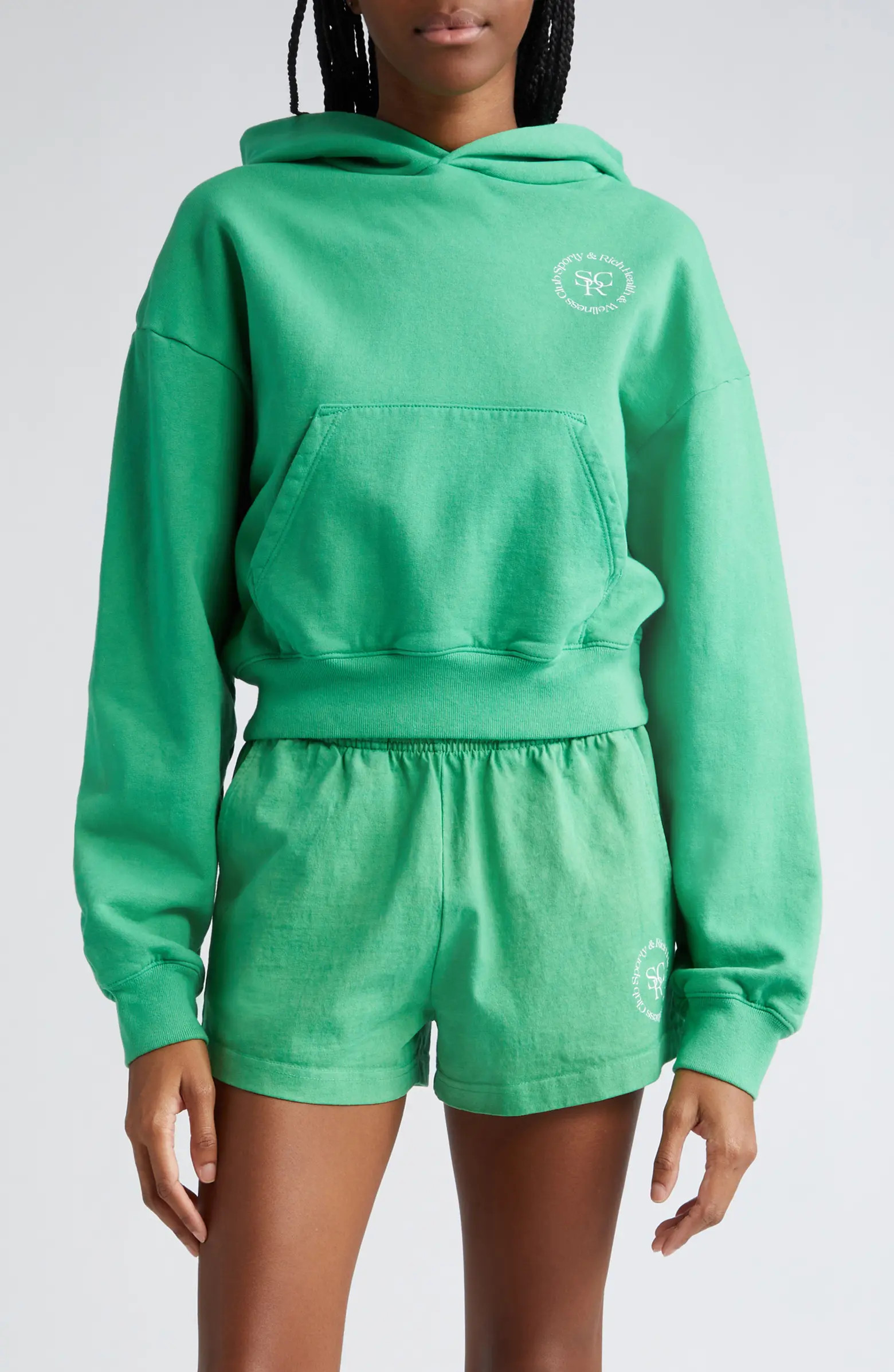 Cropped Cotton Hoodie | Nordstrom