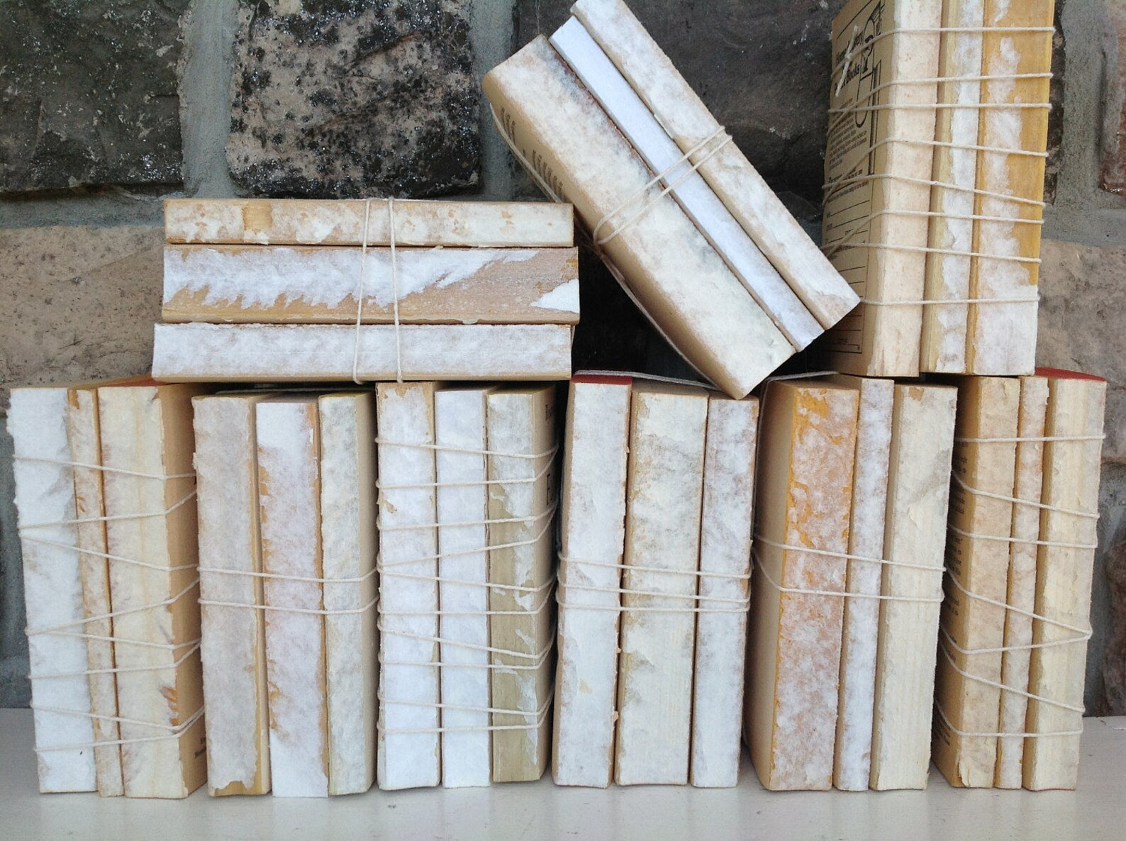 Read the full title
    Farmhouse Book Decor, Bookshelf Decor, Vintage Book Stack, Vintage Book B... | Etsy (US)