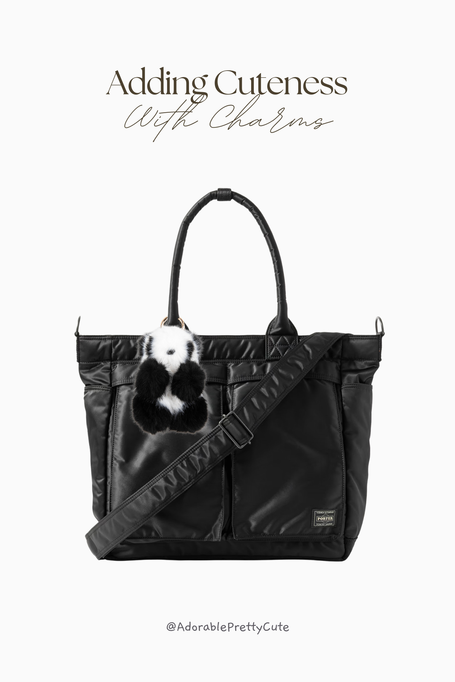 Adding Cuteness with Charms｜Black TANKER Tote + Panda Charm 🐼🖤
A sleek black nylon tote paired with a plush panda charm adds a soft, playful contrast to an otherwise minimal everyday bag. Practical, lightweight, and just cute enough to make the whole look feel more personal.
#BlackTote #NylonTote #YoshidaPorter #Porter #YoshidaKaban #吉田カバン #PandaBagCharm #PlushKeychain #BagCharmTrend #EverydayBag #MinimalStyle #CuteContrast #JapaneseStyle #ToteBagEdit #SoftDetails #LTKFinds 

 #LTKtravel #LTKstyletip #LTKbag