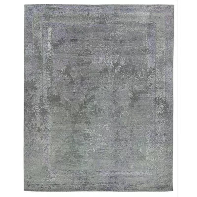 Maison Oriental Hand-Knotted Charcoal/Purple Area Rug | Wayfair North America