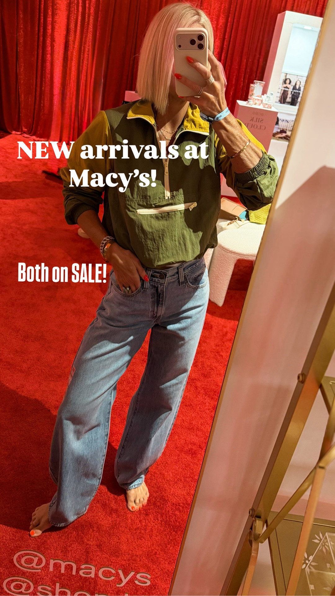 Look at these new arrivals from @Macy's 
Both are on SALE — jeans under $60 and come in 4 colors.
Both fit tts.

#LTKCon #LTKOver40 #LTKSaleAlert