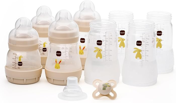 MAM Easy Start Anti-Colic Bottle Starter Set | Includes 4X Feeding Bottles and MAM Original Start... | Amazon (UK)