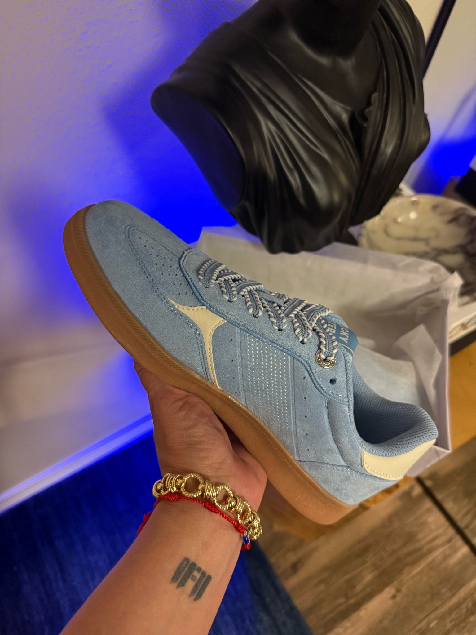 Got these for my teenage nice! Love them!🩵 #teens #gift #birthday #ideas #shoes #trending #trend #bluesneakers #blue #sneakers #shoetrend

#LTKgrwm #LTKootd #LTKmomlife