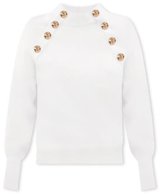 Raglan Button Mock Neck Sweater | Ann Taylor (US)