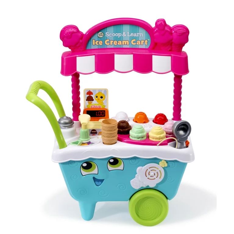 LeapFrog Scoop and Learn Ice Cream Cart, Play Kitchen Toy for Kids | Walmart (US)