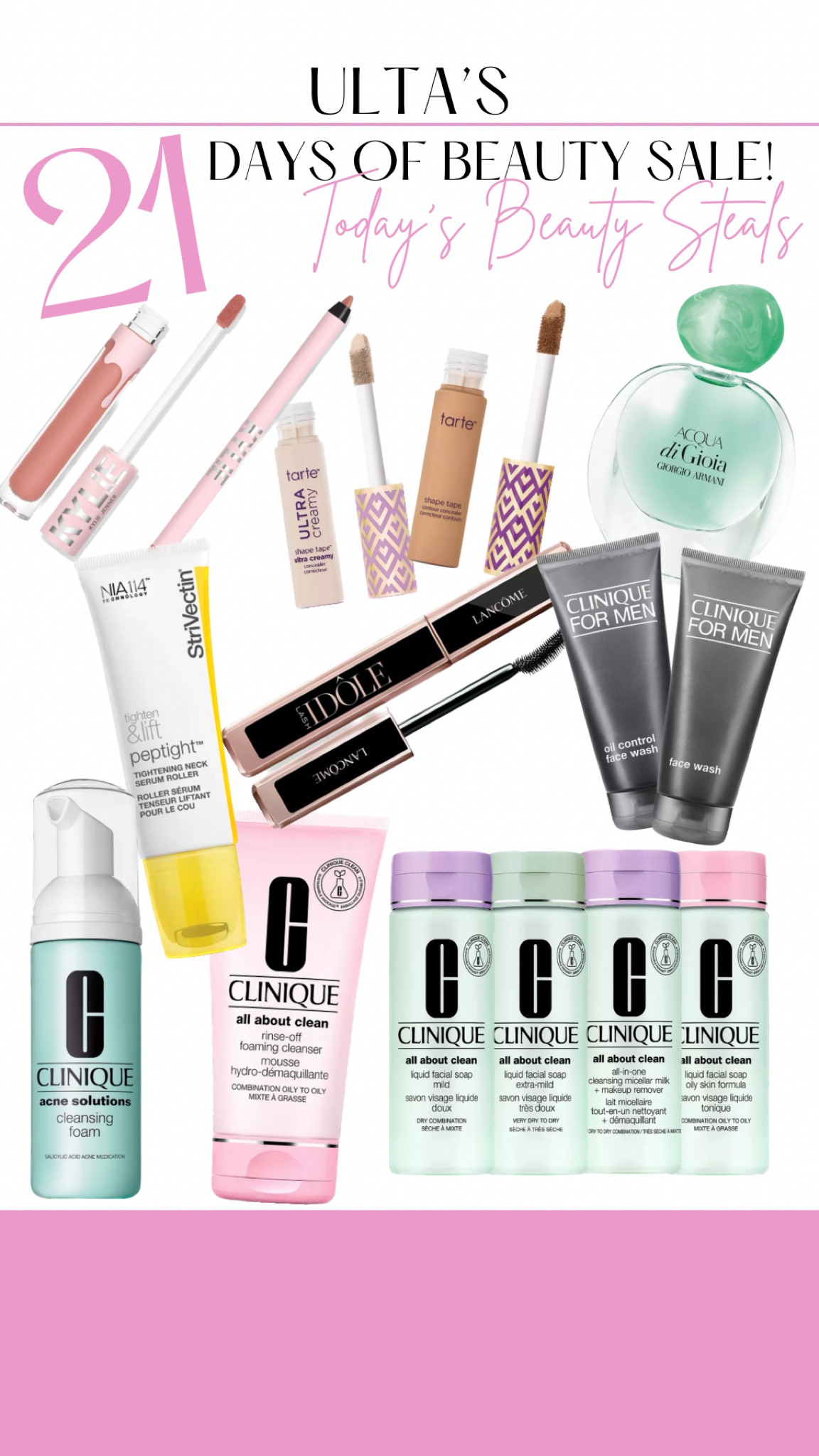 50% off these amazing beauty products!

TONS of Clinique skin care items, idole, Aqua Di Gio, tarte, Kylie and more!!!😍💋💄

#LTKsalealert #LTKbeauty #LTKFind