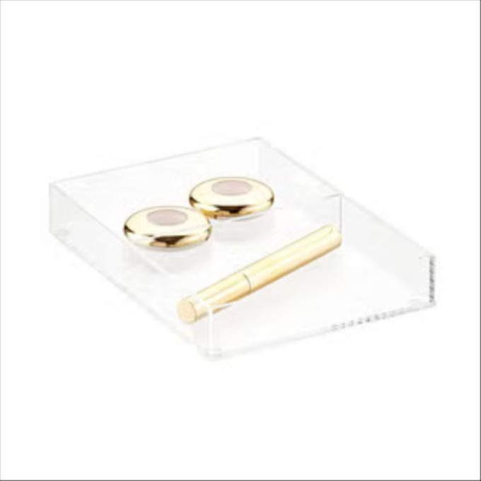 Click for more info about Luxe Acrylic Short 2-Section Divided Drawer Insert