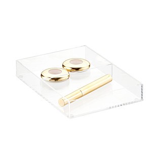 Click for more info about Luxe Acrylic Short 2-Section Divided Drawer Insert