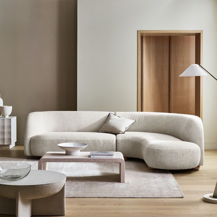 Laurent 2-Piece Wedge Chaise Sectional (111.5") | West Elm (US)