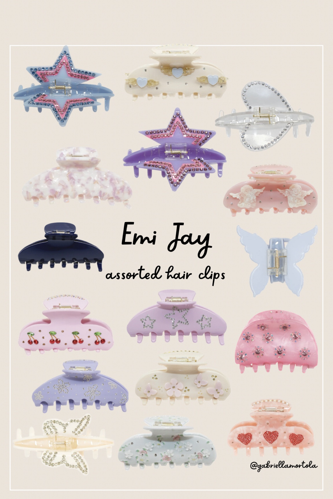 Emi Jay assorted hair clips ✨🩵🍥🪽 #emijay #emijayhairclips 

#LTKFind #LTKGiftGuide #LTKbeauty