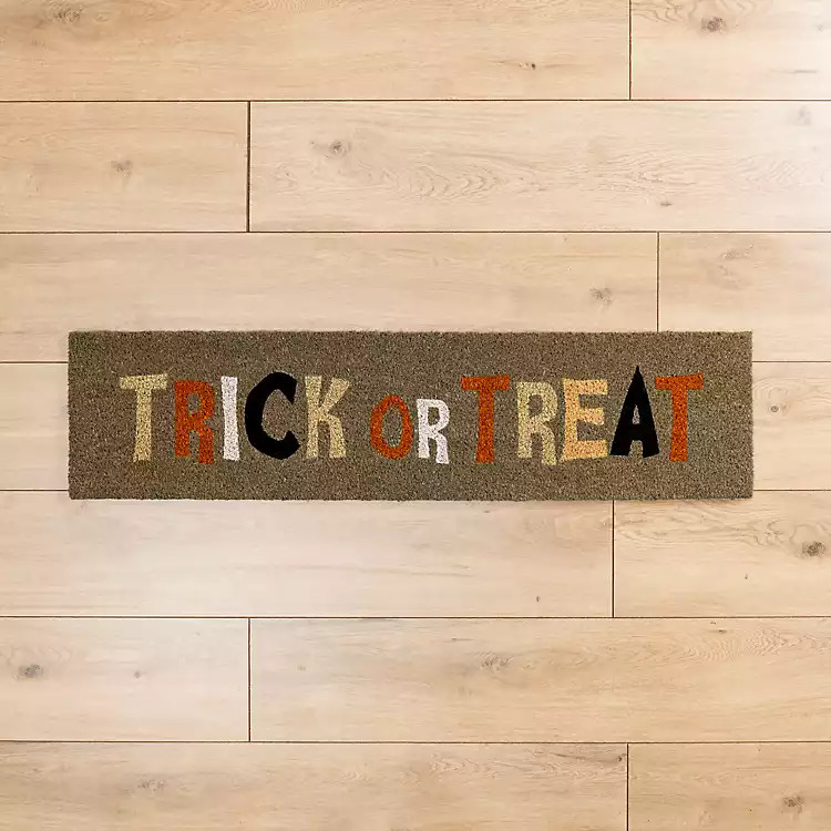 New! Narrow Trick or Treat Doormat | Kirkland's Home