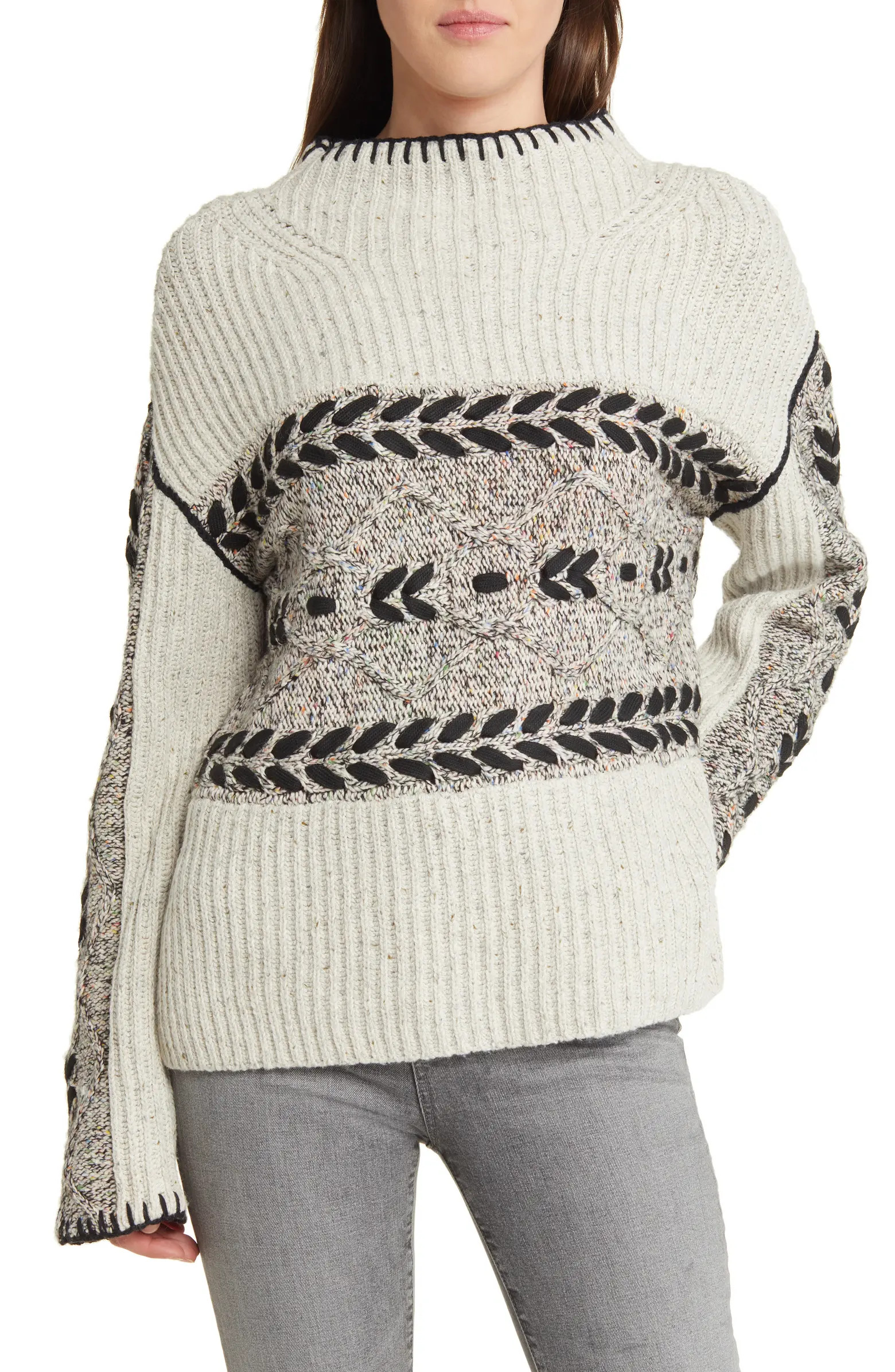 Rails Raini Laced Accent Sweater | Nordstrom | Nordstrom