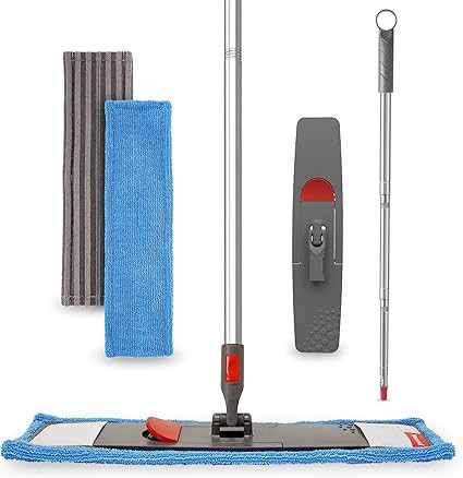 FAYINA Floor Mop Microfiber Cleaning System - Washable Scrubbing and Reusable Microfiber for Hard... | Amazon (US)