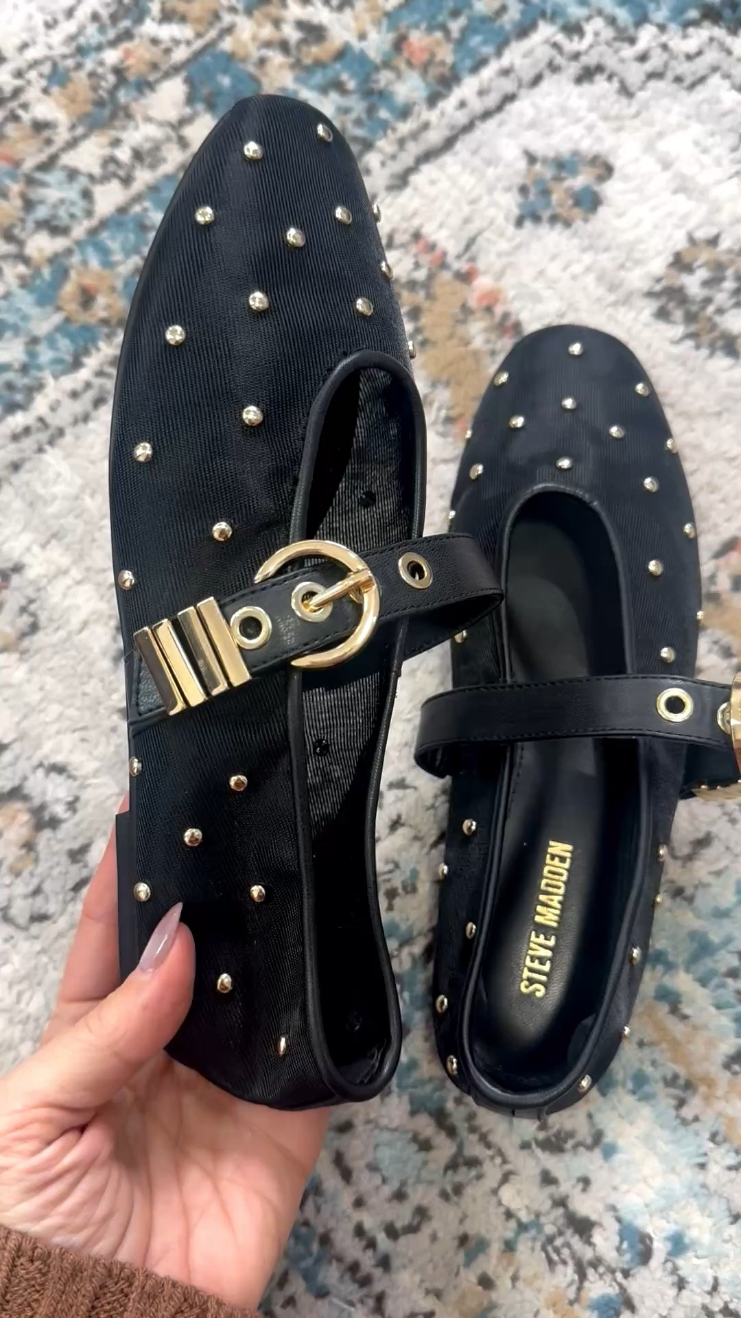 Beautiful studded mesh black flats
Order TTS
Ballet flats 
Statement flats, spring shoes 
@Steve Madden US 
#stevemadden

#LTKspringtrends #LTKootd #LTKgrwm
