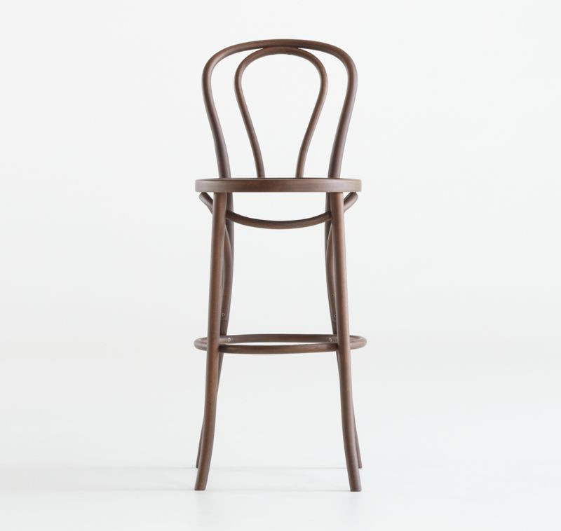 Vienna Walnut Counter Stool + Reviews | Crate and Barrel | Crate & Barrel