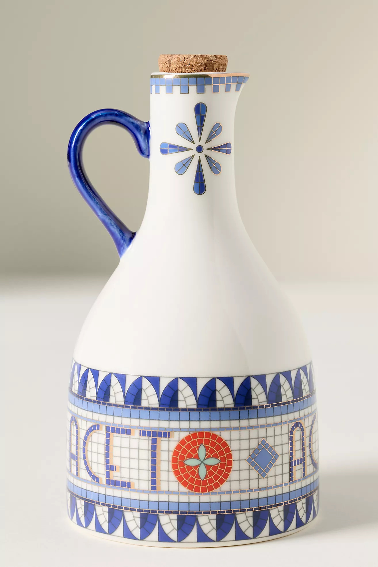 The Bistro Tile Stoneware Vinegar Cruet: Italia Edition | Anthropologie (UK)