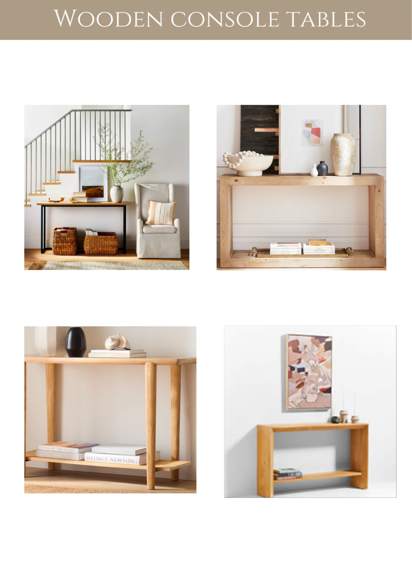 Wooden console tables for every budget 

#LTKstyletip #LTKhome