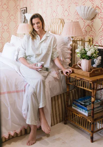 Celadon Spot Pajama Set | Julia Amory