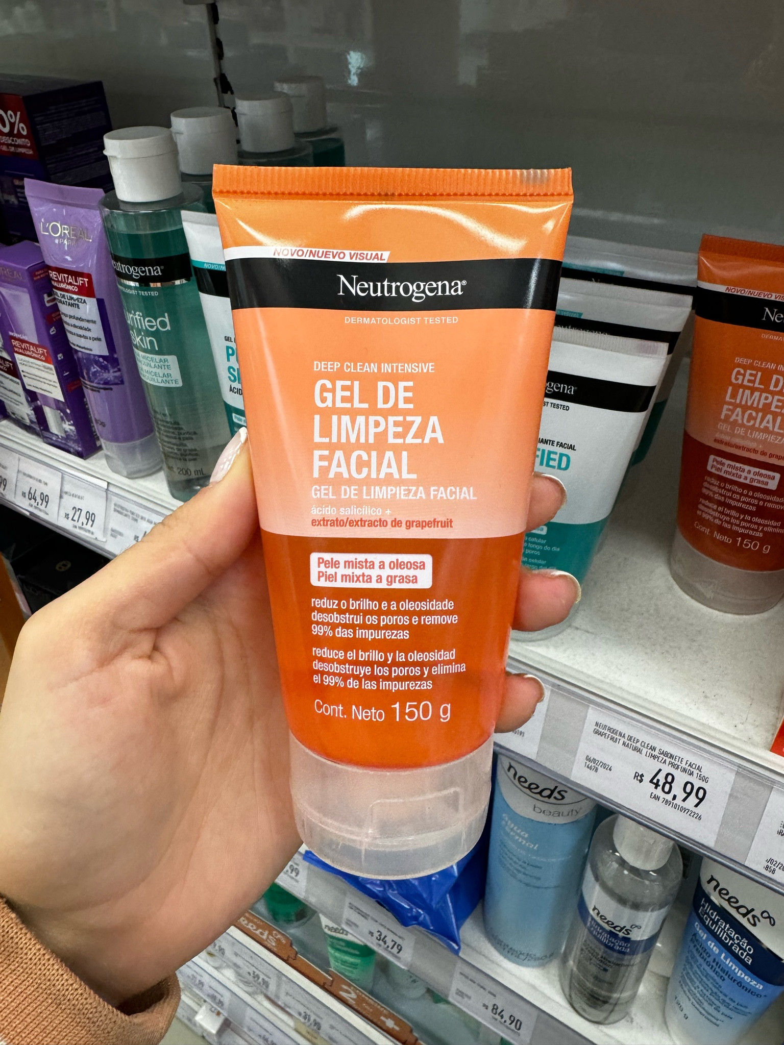 Gel de limpeza fácil da Neutrogena para pele mista a oleosa, prometendo reduzir o brilho e a oleosidade!!

#LTKbeauty #LTKbrasil #LTKhome