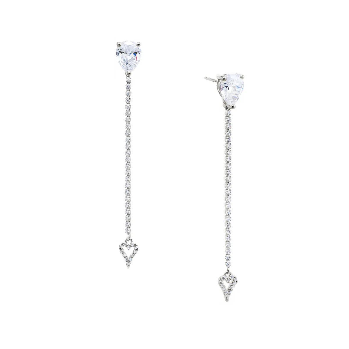 Convertible Heart Drop Earrings | Jennifer Miller Jewelry