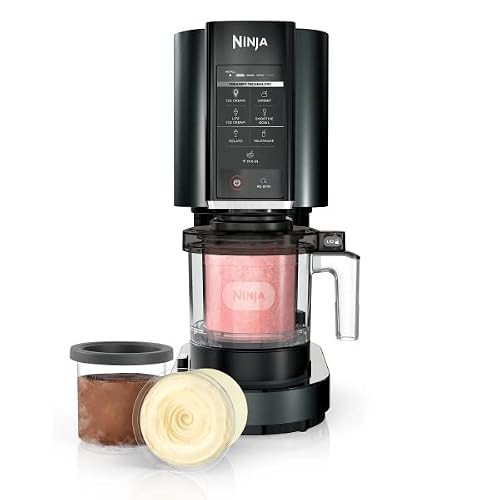 Ninja CREAMi Ice Cream, Sorbet, Milkshake Maker + 3 CREAMi Pints, Black | Amazon (US)