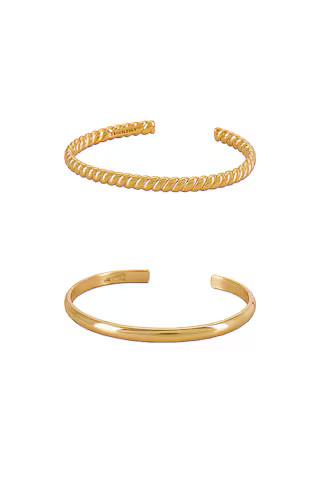 BaubleBar Arlo Cuff Set in Gold from Revolve.com | Revolve Clothing (Global)